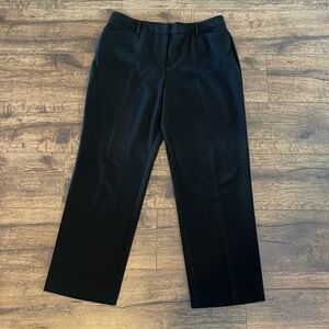 Apt 9 Flat Front Black trouser dress pants 14 petite